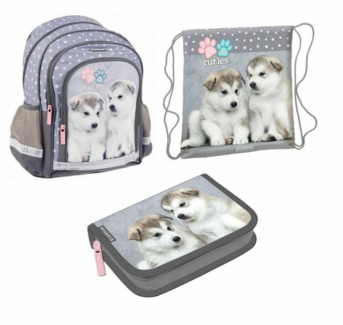 3pezzi cane husky cucciolo - cane,