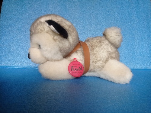 Peluche trudi cane husky 22x15 - peluche,