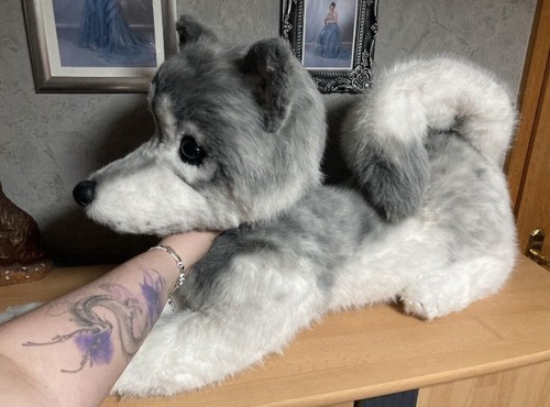 Peluche handmade ooak husky - peluche,