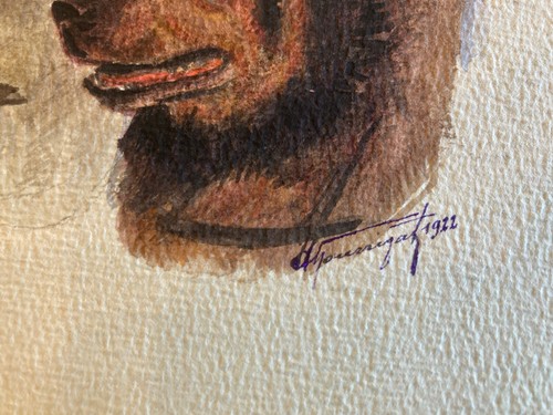 Dipinto gouache artistico - dipinto,