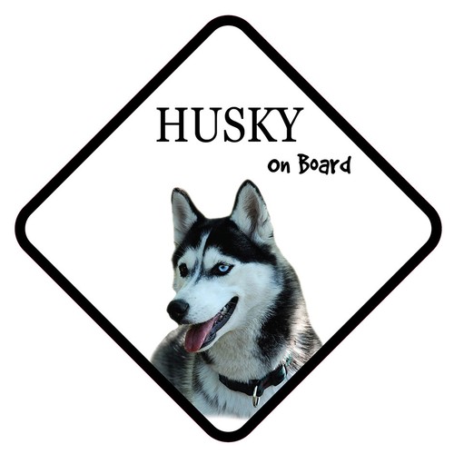 Husky board car sign - sign, with