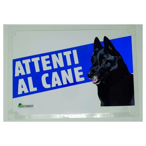 Cartello attenti cane x - cartello,