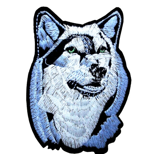 Wolf dog patch husky - dog,