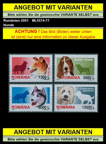 Romania 2001 cani - romania,